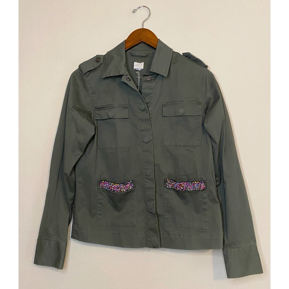 *NWT* A New Day Military Jacket w/ Beaded Pockets